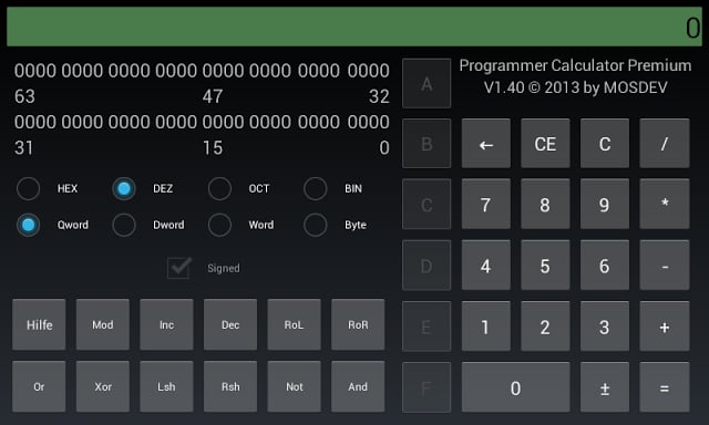 Programmer Calculator截图3