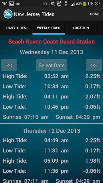 New Jersey Tide Times截图4