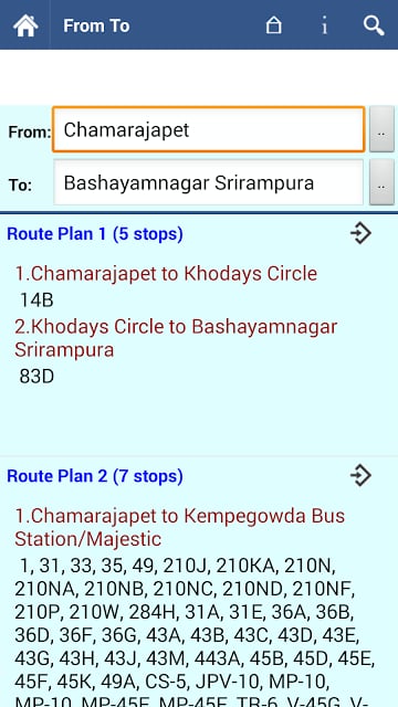 Bangalore BMTC Info截图8