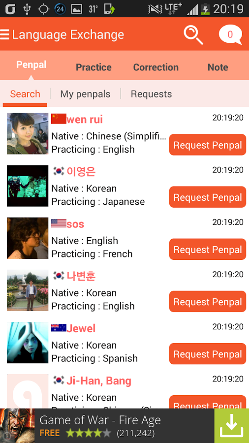 AnyTalk : Meet Global Friends截图4