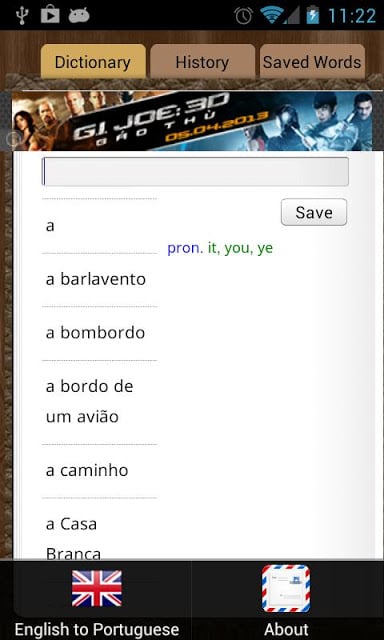 English Portuguese Dicti...截图3