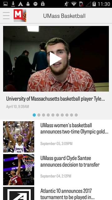 MassLive.com: UMass Hoop...截图3