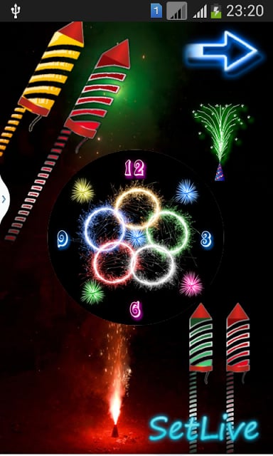 Rocket Diwali Clock截图7