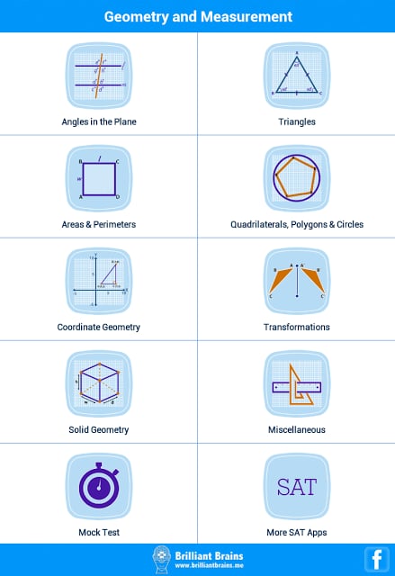 SAT Math : Geometry Lite截图1