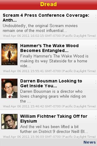 Dread Central News截图1