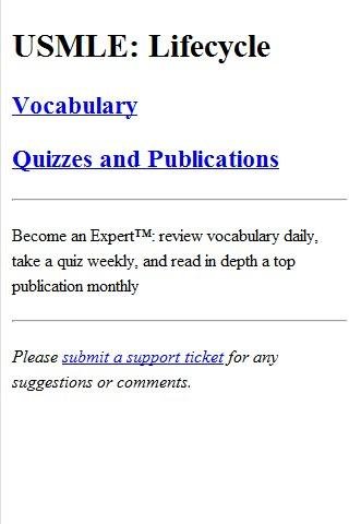 USMLE: Lifecycle截图1