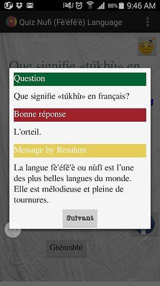 Quiz Langue Fe'efe'e (Nufi)截图3