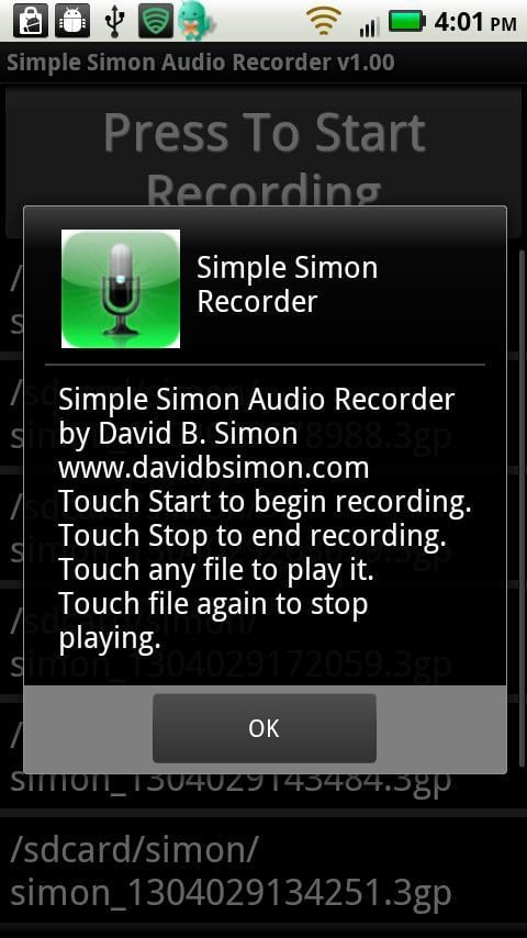 Simple Simon Voice Recorder截图4