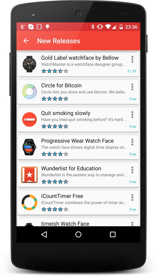 Android Wear 商店截图1