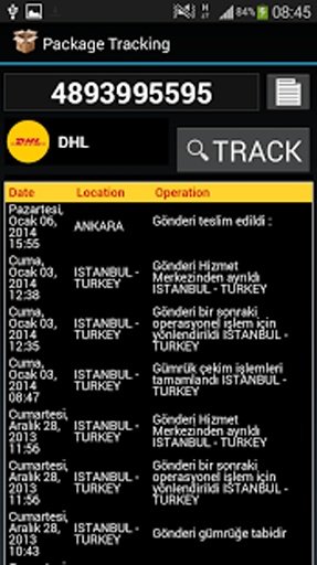 Parcel Tracker截图2