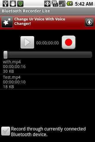 Bluetooth Recorder Lite截图2