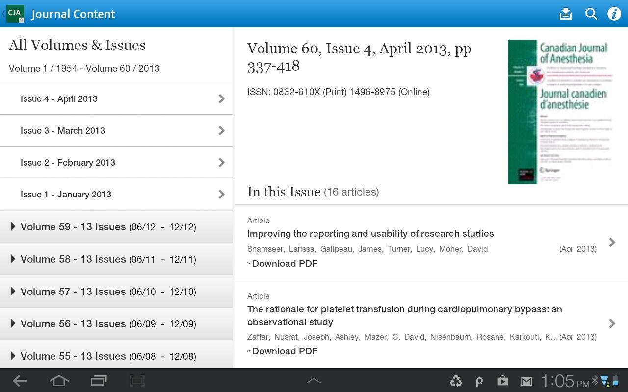 Canadian Journal of Anesthesia截图5