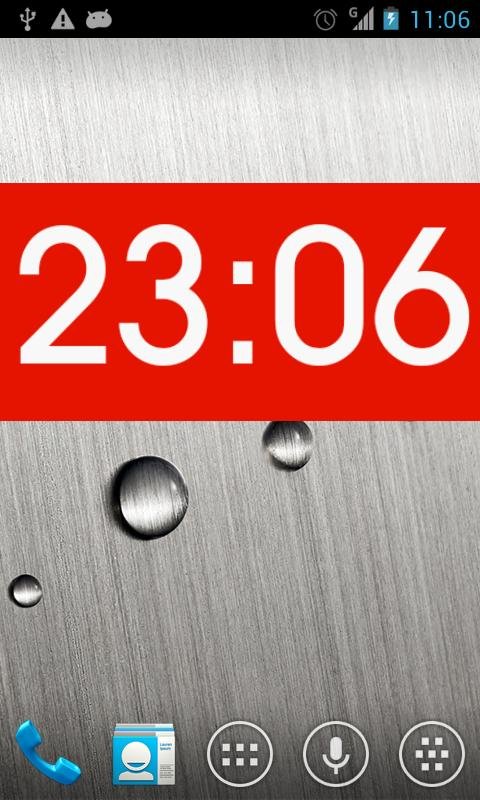 Metro clock uccw skin截图4