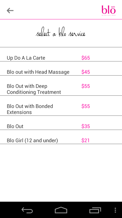 Blo Blow Dry Bar Mobile App截图4