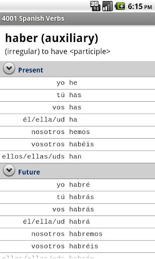 4001 Spanish Verbs截图3