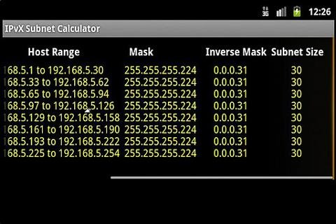 IPvX Subnet Calculator截图4