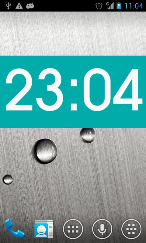 Metro clock uccw skin截图2