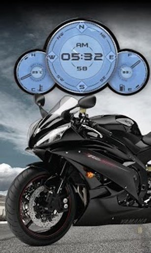 Yamaha R6 Black Compass HD LWP截图3