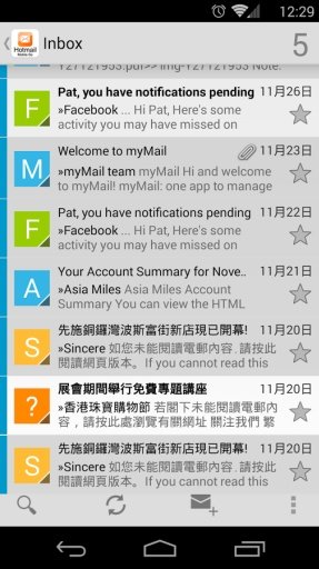 Hotmail for Andorid截图1