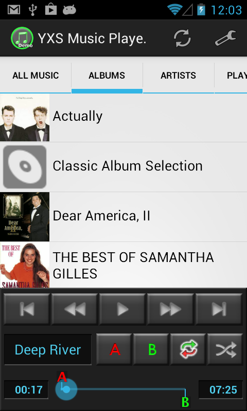 YXS Music Player (Demo)截图2