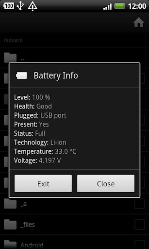 fileman Battery Info截图1