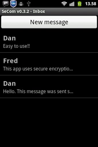 SeCom - encrypted messages截图5