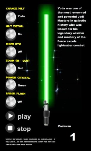 Mo Sabers - Jedi Lightsaber截图5