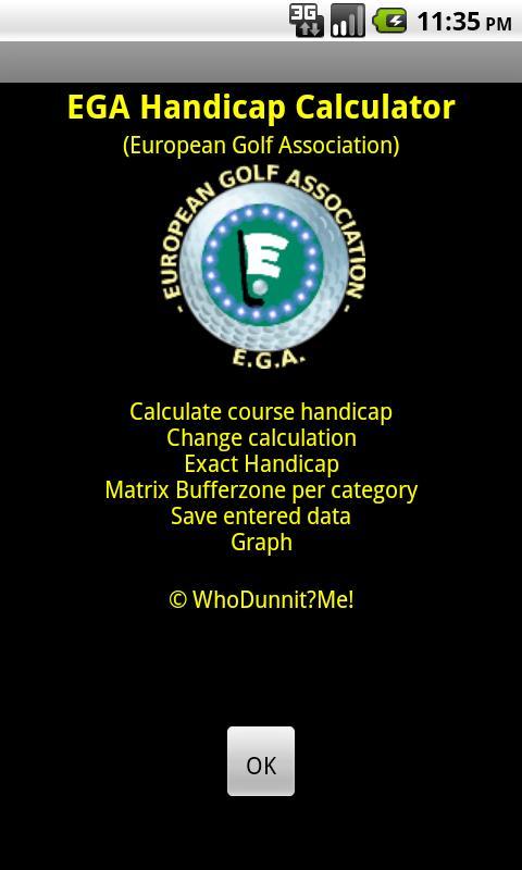 EGA Handicap Calculator FREE截图4