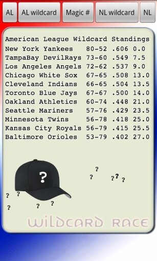 MLB Wildcard Magic Number截图2