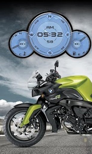 BMW K1200R Moto Clock Widget截图1