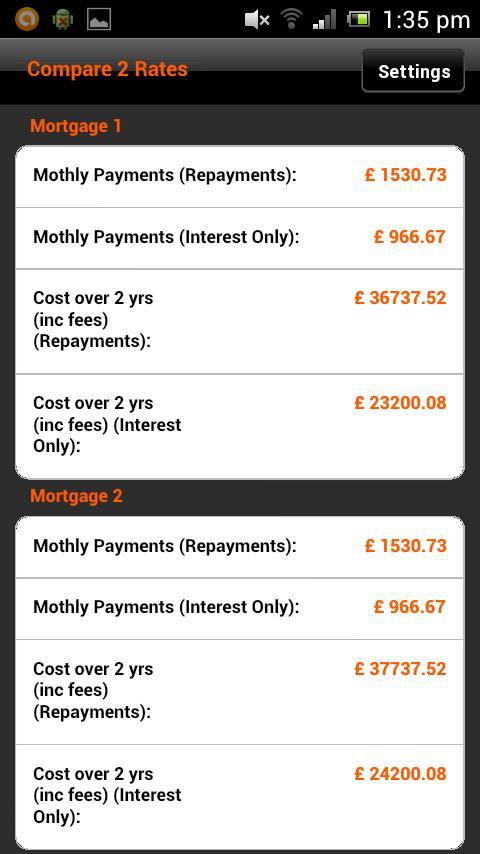 UK Mortgage Calc截图5