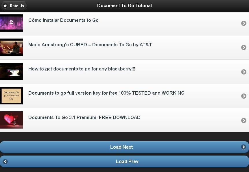 Documents To Go Tutorial...截图5