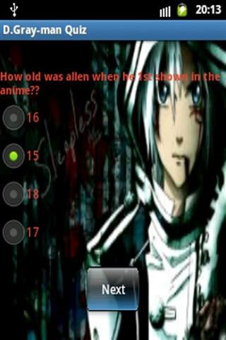 驱魔少年动漫测验 D Gray Man Anime Quiz app截图4