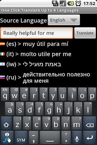 One Click Translate 4 Langs.截图3