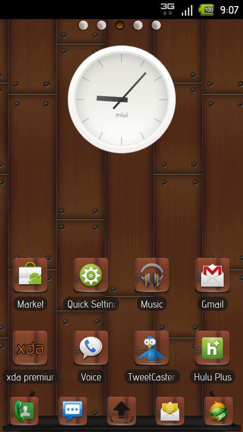 GO Launcher EX | ModernWood截图1