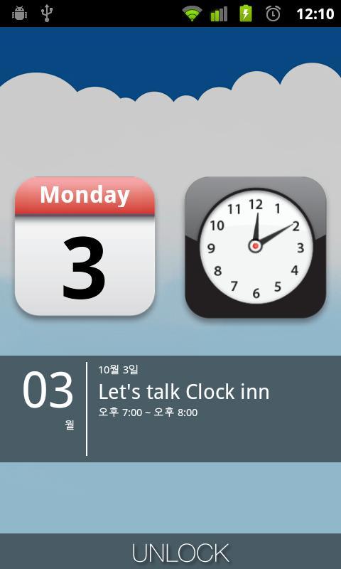 Clock inn (Clock & Cal Widget)截图1