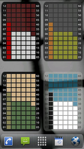 Grid Clock Widget截图3