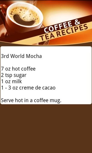 Coffee &amp; Tea Recipes截图4