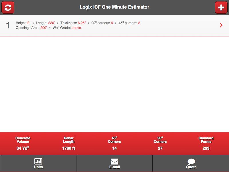 Logix One Minute Estimator截图11