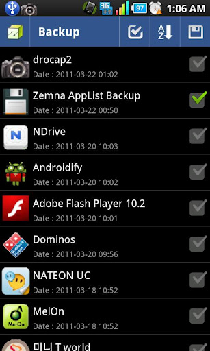 Zemna AppList Backup截图7