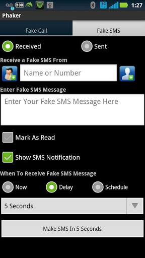 Phaker - Fake Call &amp; SMS截图1