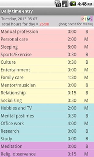 Life Balance time manager截图11