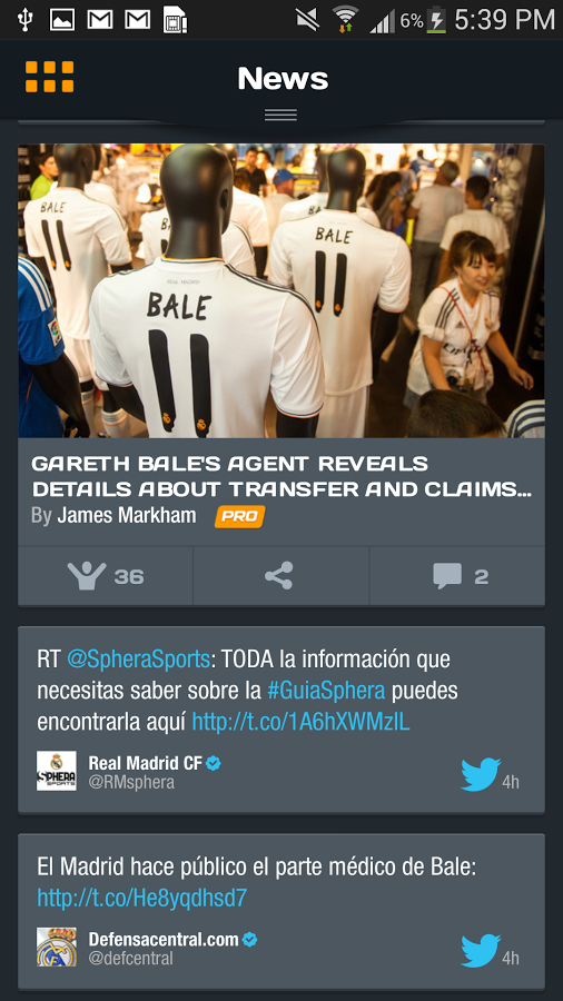 Real Madrid Pro: RMFC Noticias截图1