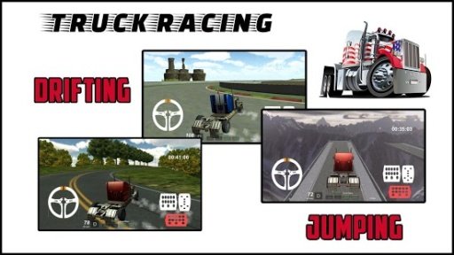 3D Highway Truck Race Game截图4