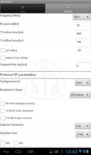 RFID Reader Demo截图3