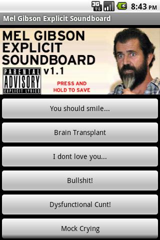 Mel Gibson Explicit Soundboard截图2