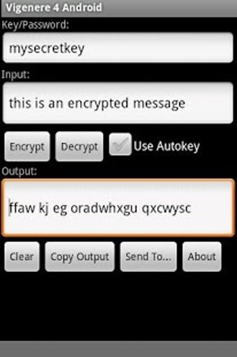 Vigenere 4 Android截图1
