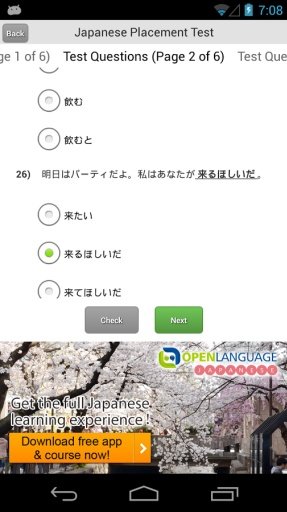 Japanese Placement Test截图4