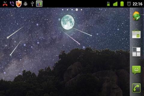 Night Sky Meteor Shower LWP截图2