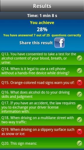 Drivers Ed - DMV Permit Test截图3